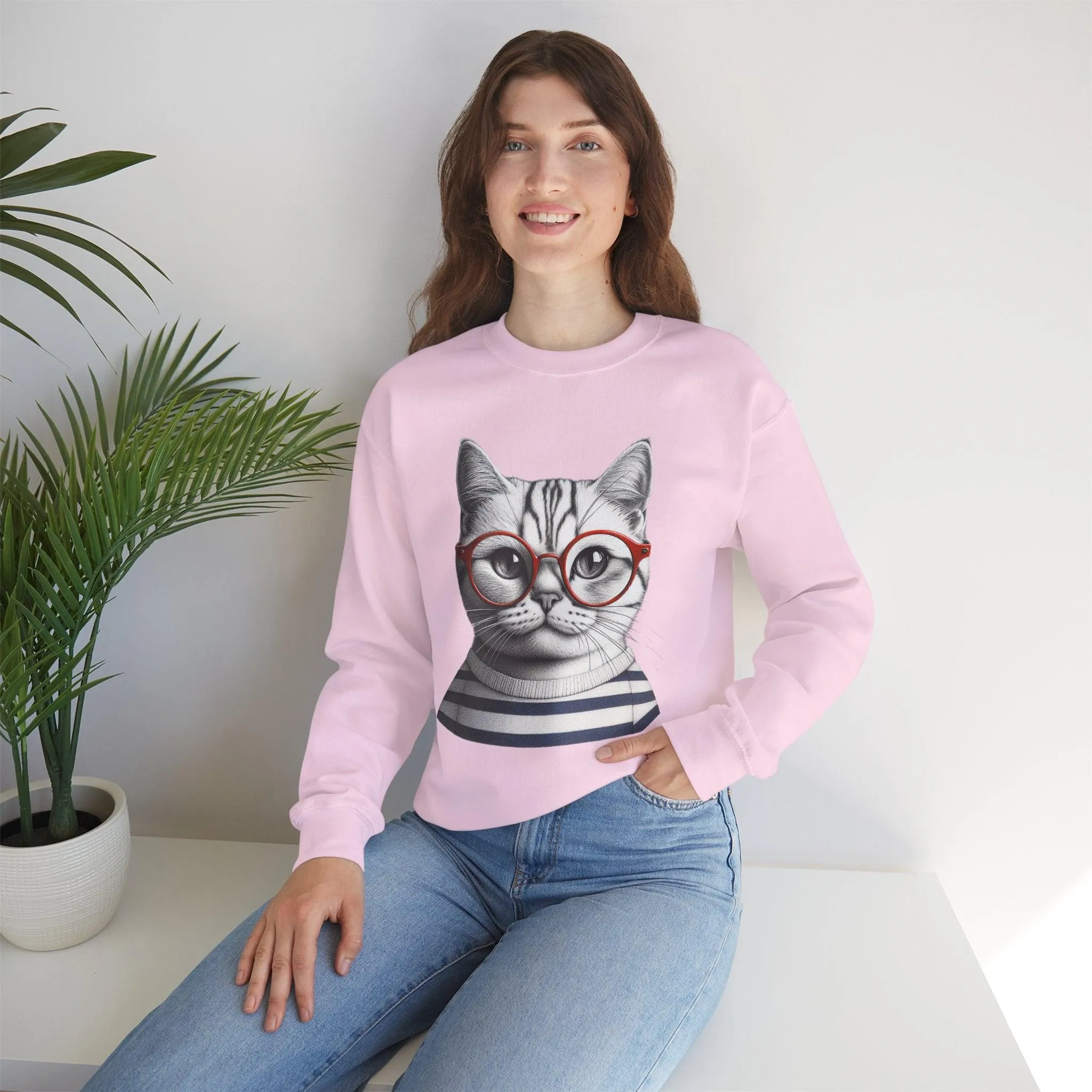 Cat-titude Unisex Heavy Blend Crewneck Sweatshirt