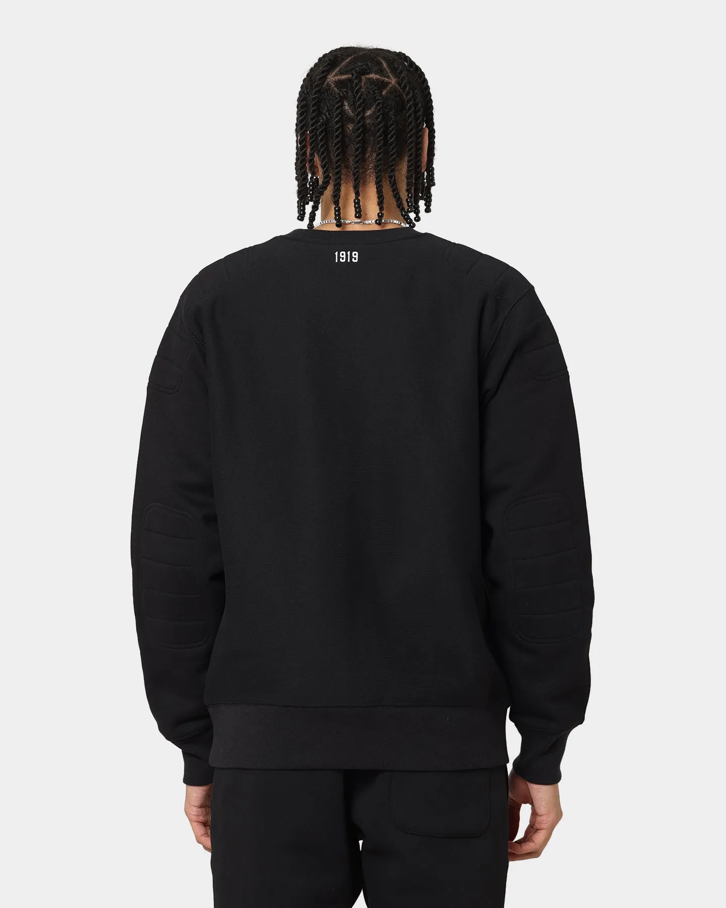 Champion Reverse Weave Collegiate Padded Crewneck Black/Gold