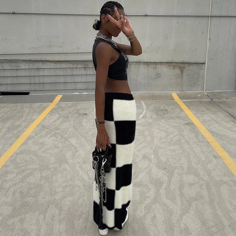 Checkers Maxi Skirt - Culture Heaven Special