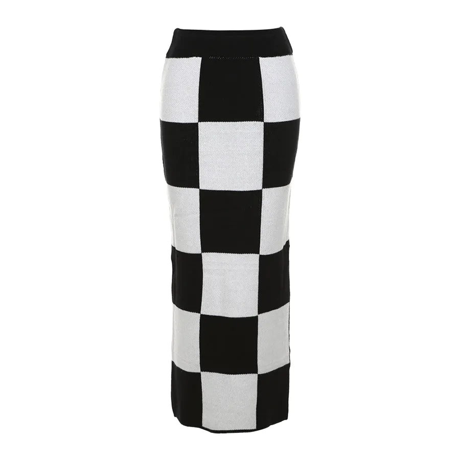 Checkers Maxi Skirt - Culture Heaven Special