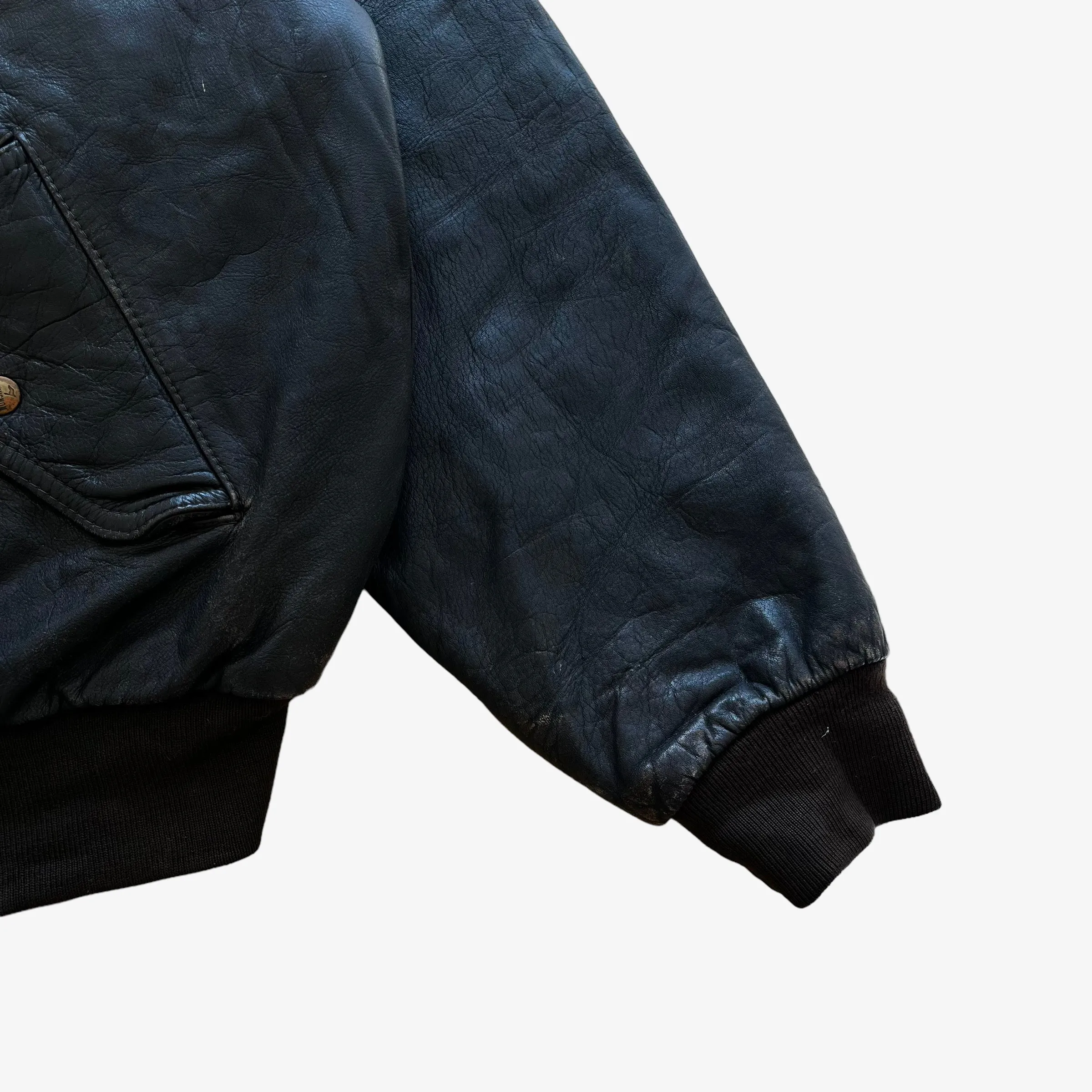 Chevignon Leather Bomber Jacket