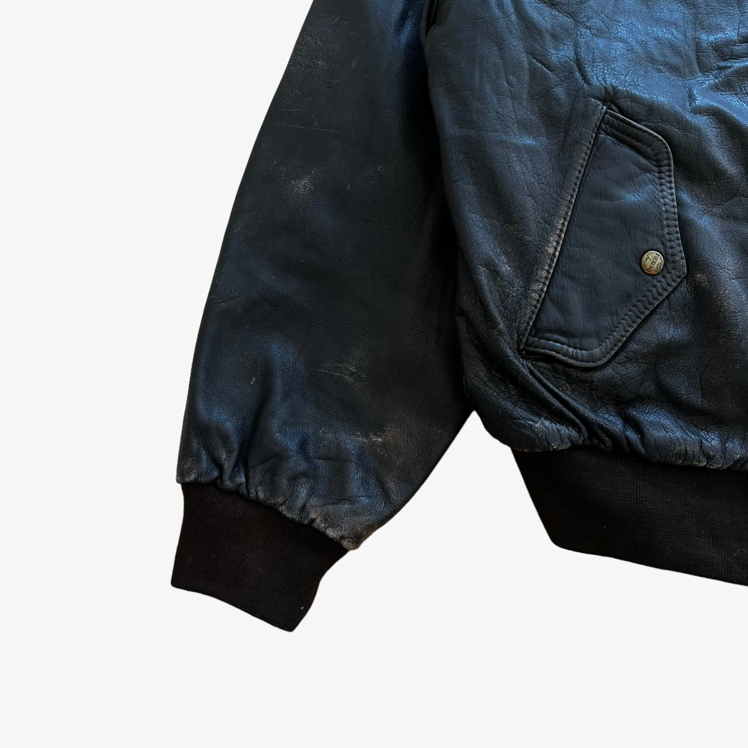 Chevignon Leather Bomber Jacket