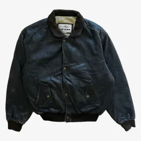 Chevignon Leather Bomber Jacket