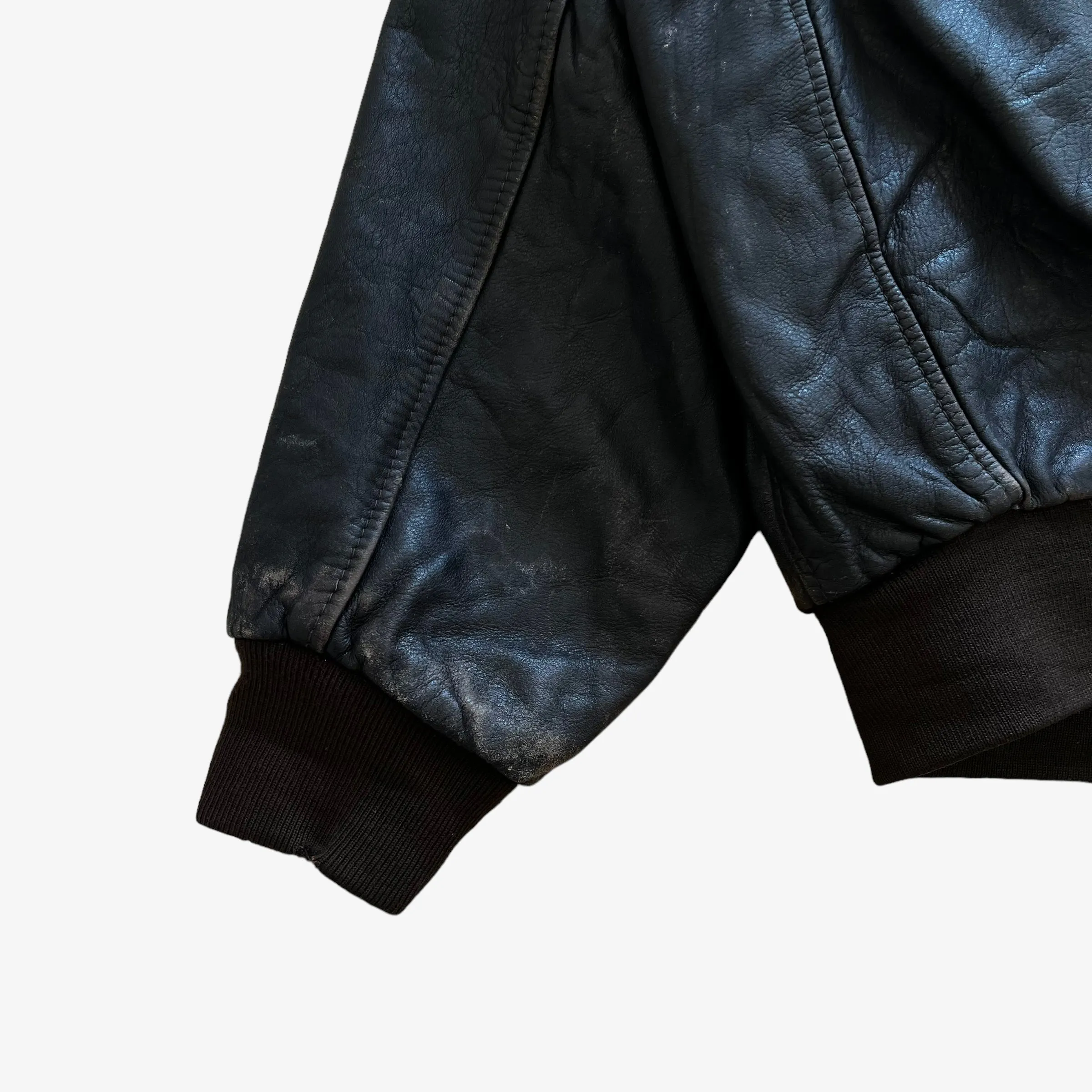 Chevignon Leather Bomber Jacket