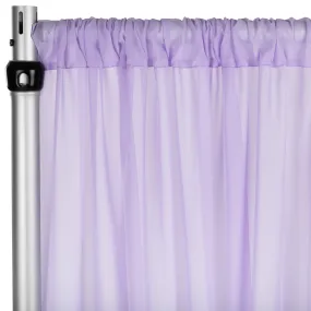 Chiffon Curtain Drape 10ft H x 58" W Panel - Lavender