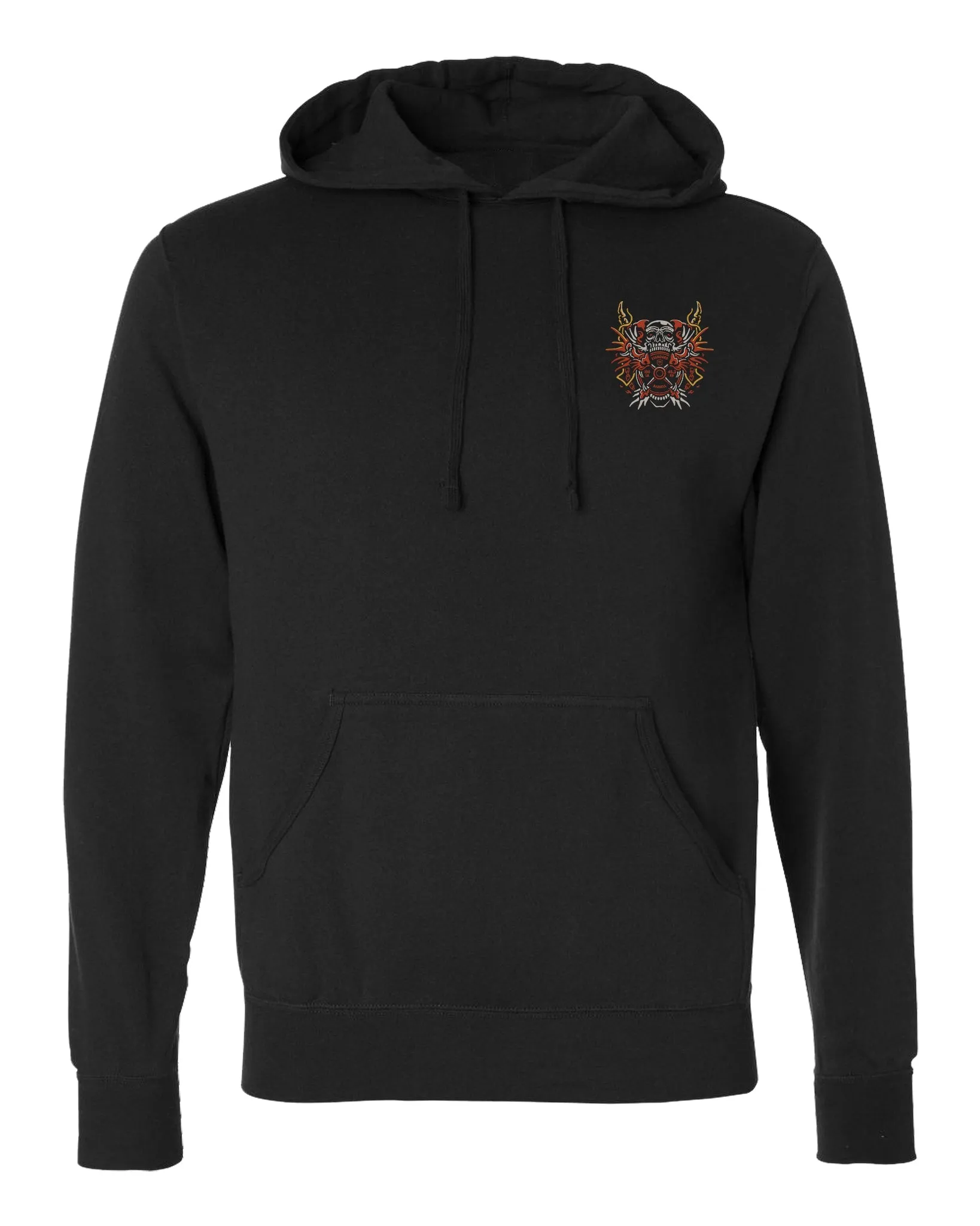 Conquer Dragon - on Black Pullover Hoodie