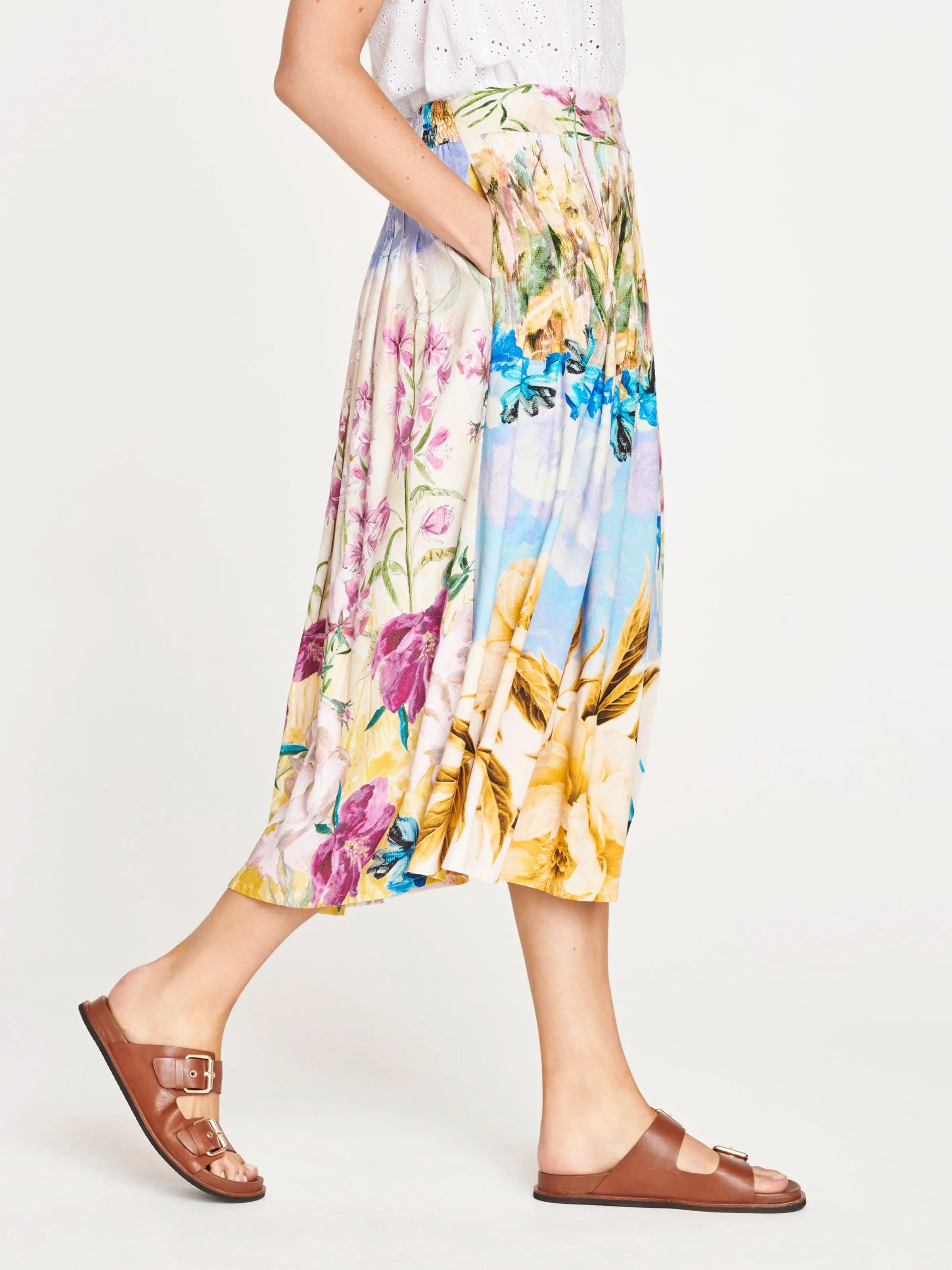 Cotswold Tencel™  Floral Midi Skirt