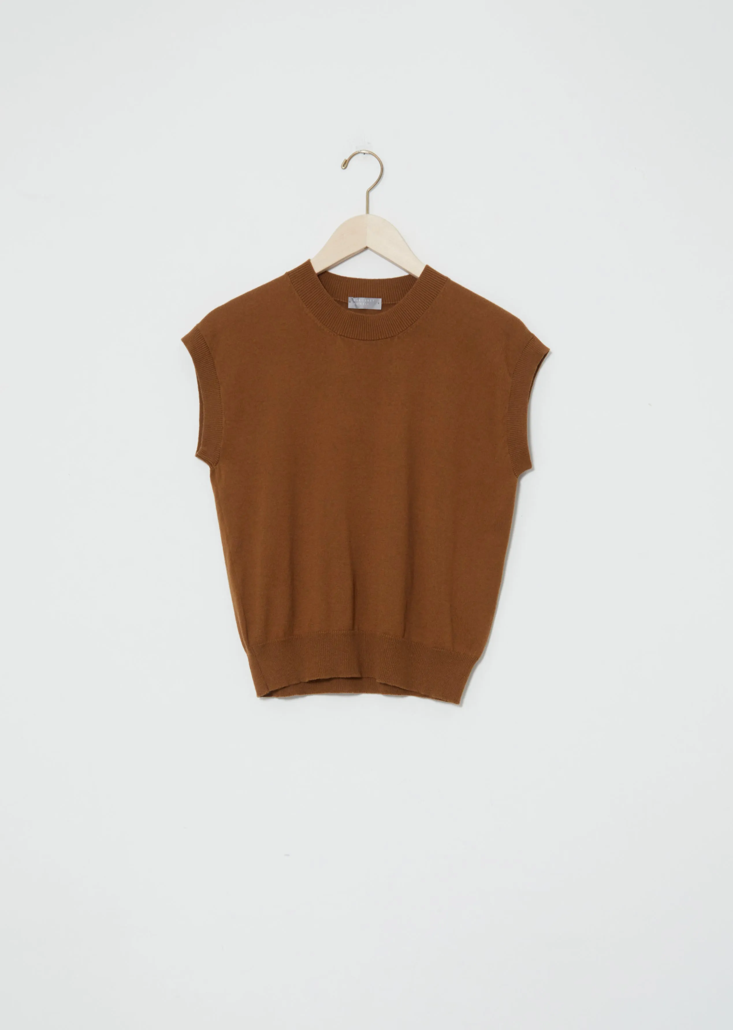 Cotton-Wool Cap Sleeve Jumper