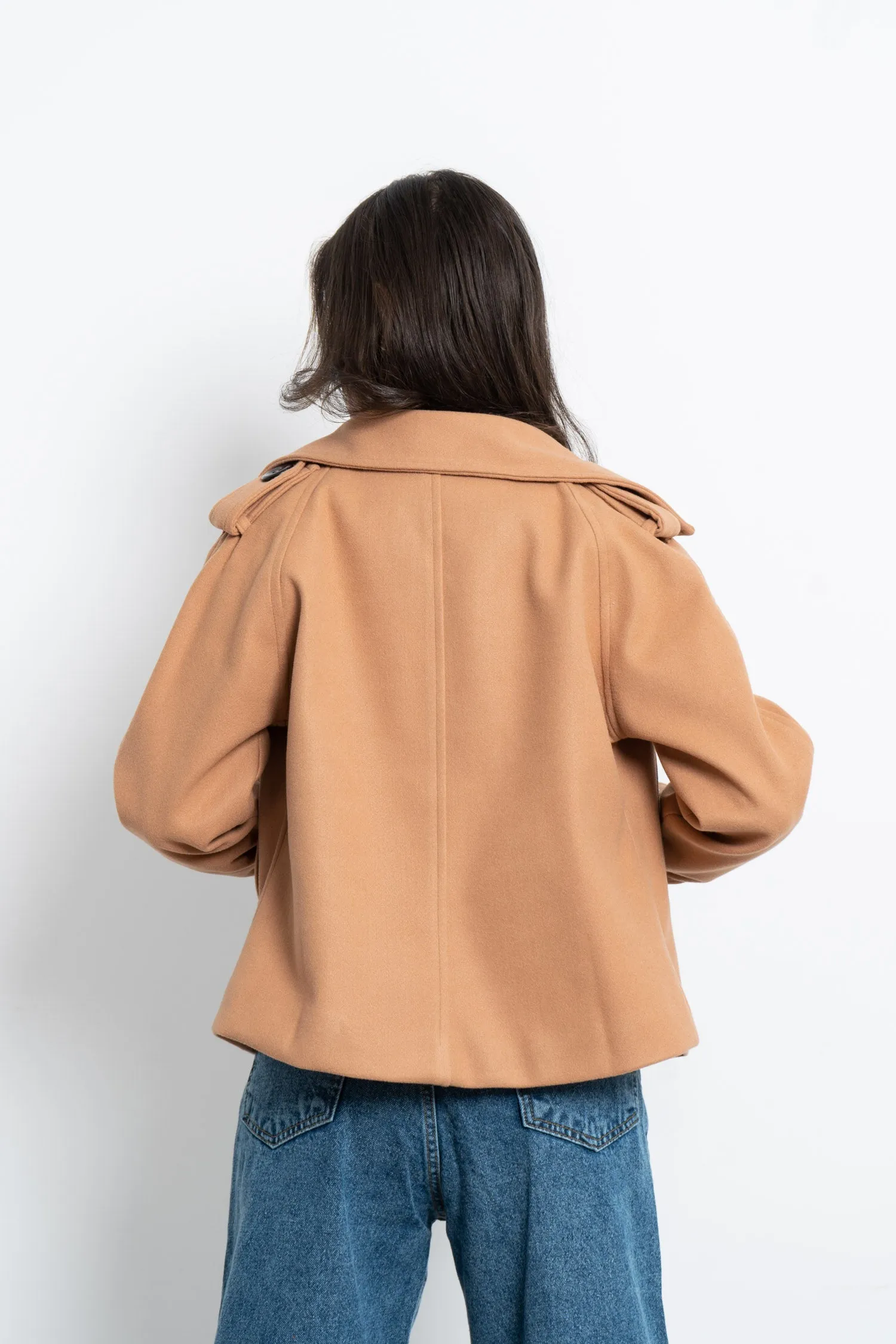 Cropped Wool Jacket - Mitcha Label