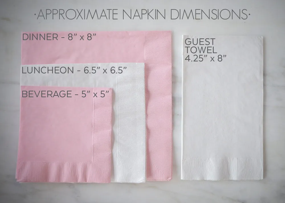 Custom Personalized Wedding Day Napkins