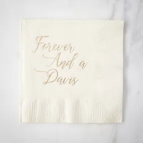 Custom Personalized Wedding Day Napkins