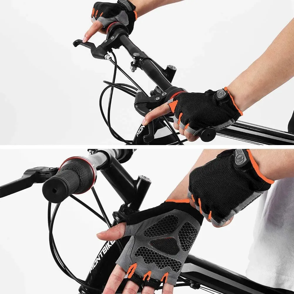 Cycling Gloves Anti Slip Shock Breathable Half Fingerless Gloves Bike Mtb Gloves Sport Mittens Cycling Bicycle Gloves