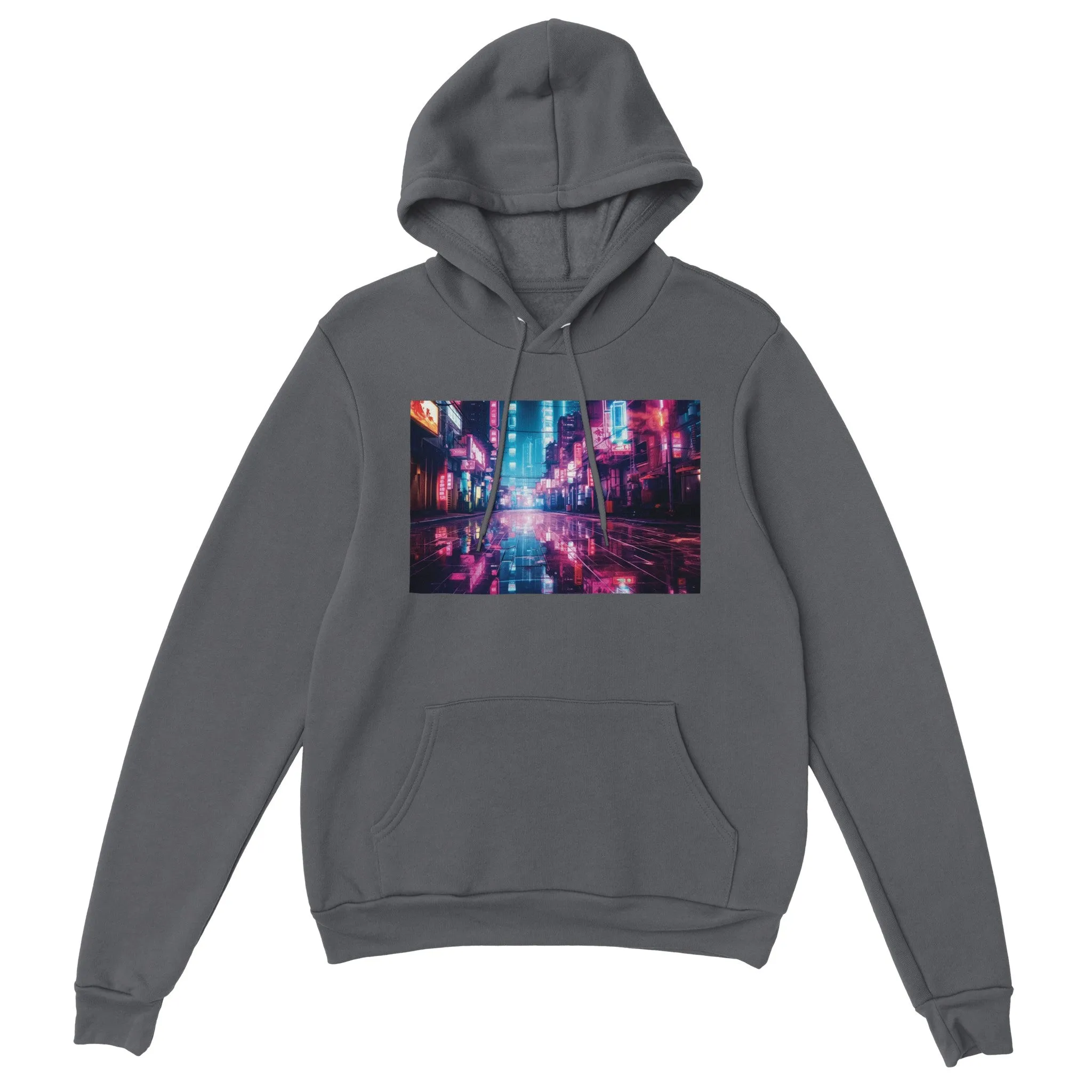 Cyperpunk Artwork City One Premium Unisex Pullover Hoodie