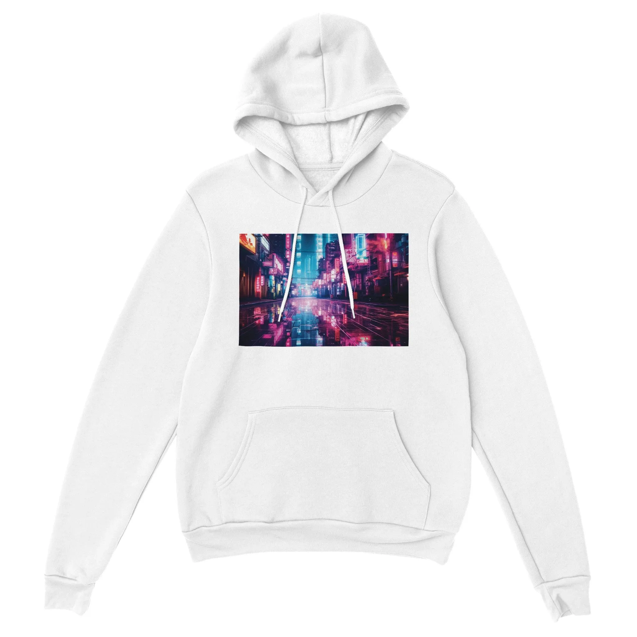 Cyperpunk Artwork City One Premium Unisex Pullover Hoodie