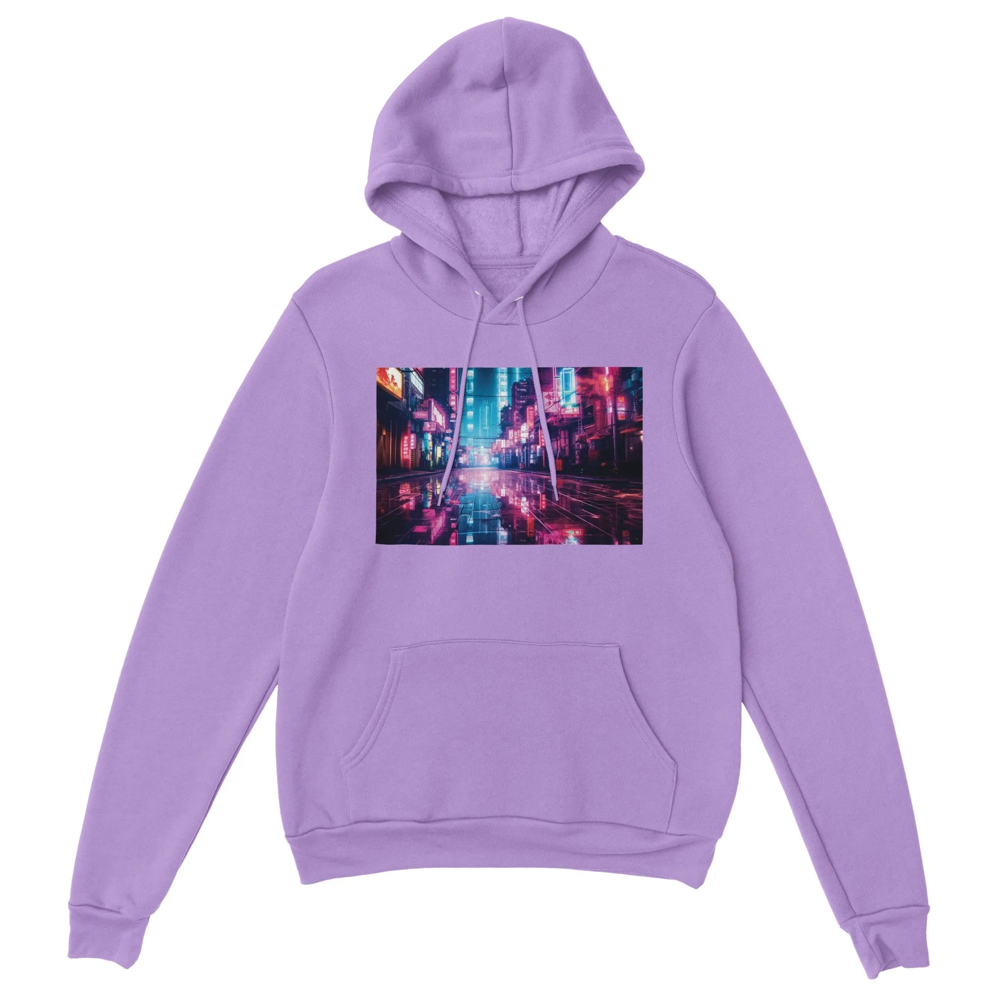 Cyperpunk Artwork City One Premium Unisex Pullover Hoodie