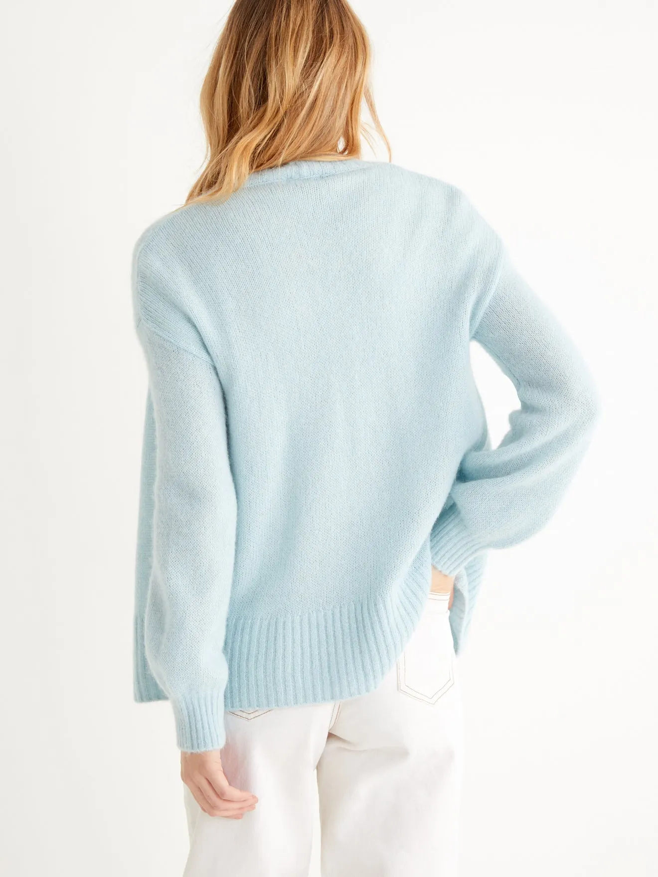 Cyrillus - Cardigan Mohair - Bleu Clair - Femme