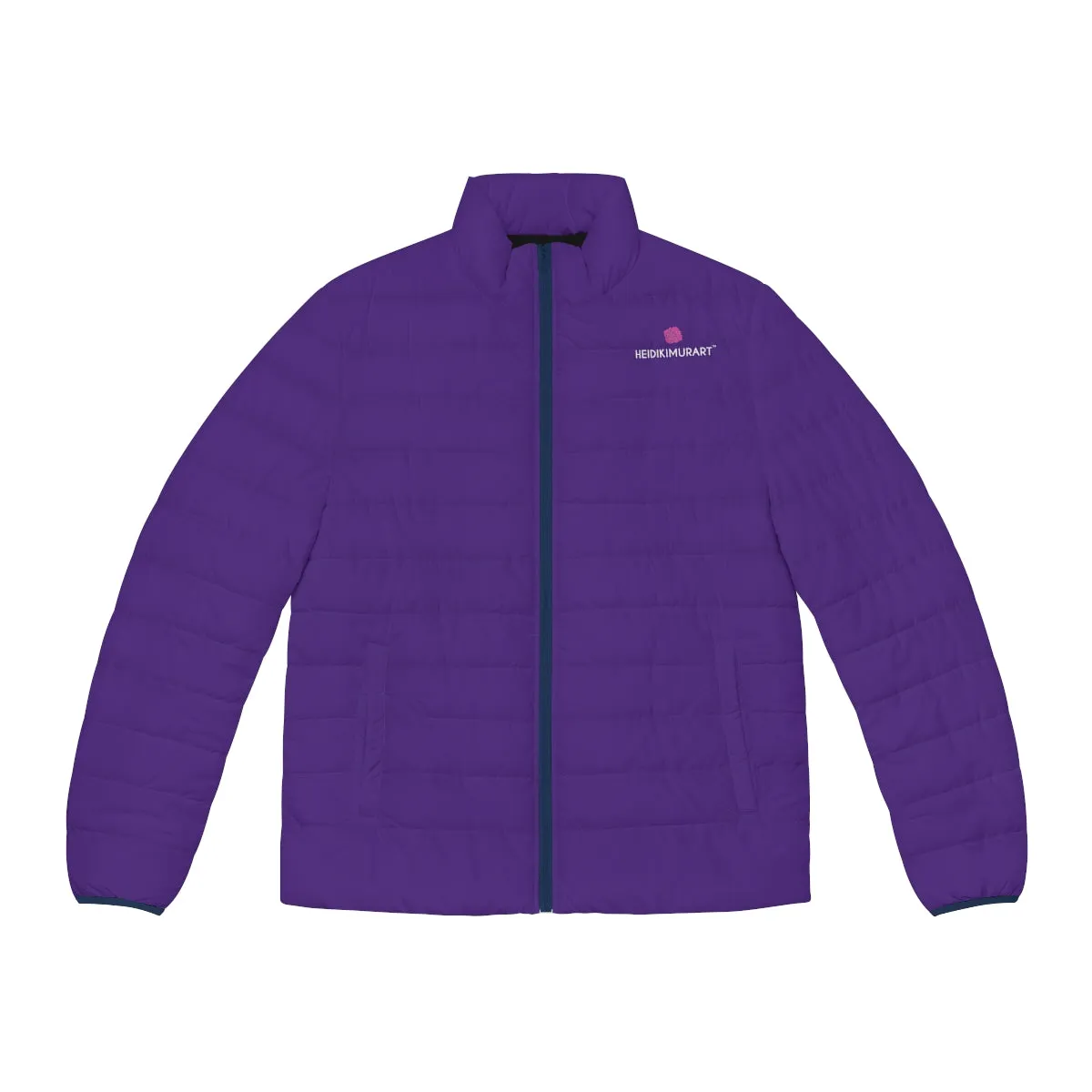 Dark Purple Color Men's Jacket, Best Men's Puffer Jacket