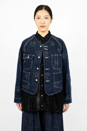 Denim Short Coverall Indigo