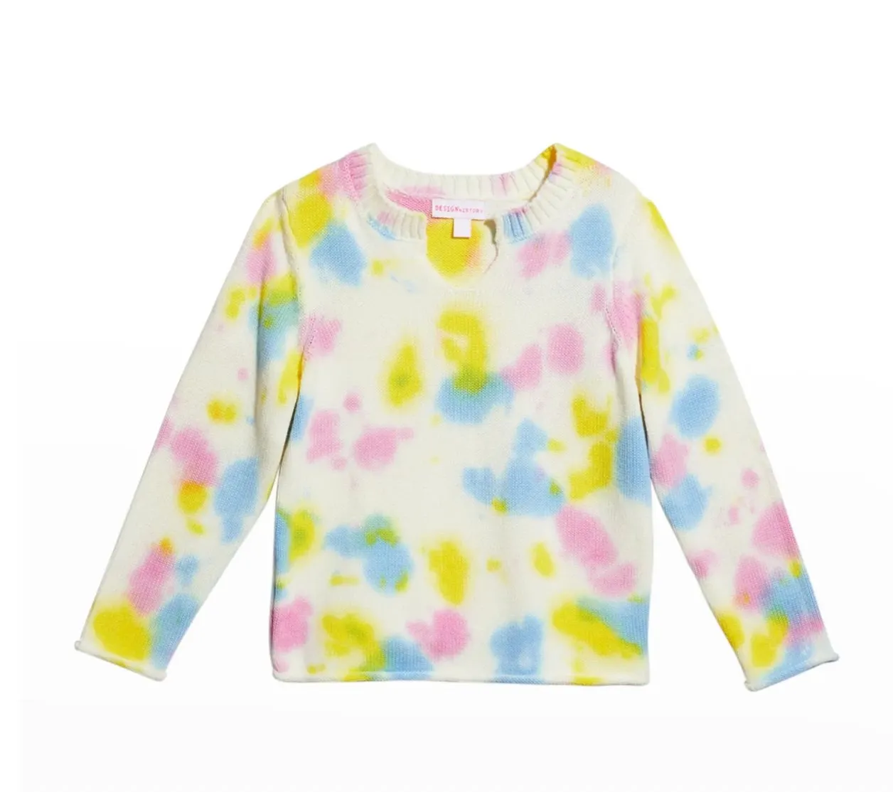 Design History Girls Tie-Dye Crewneck Sweater