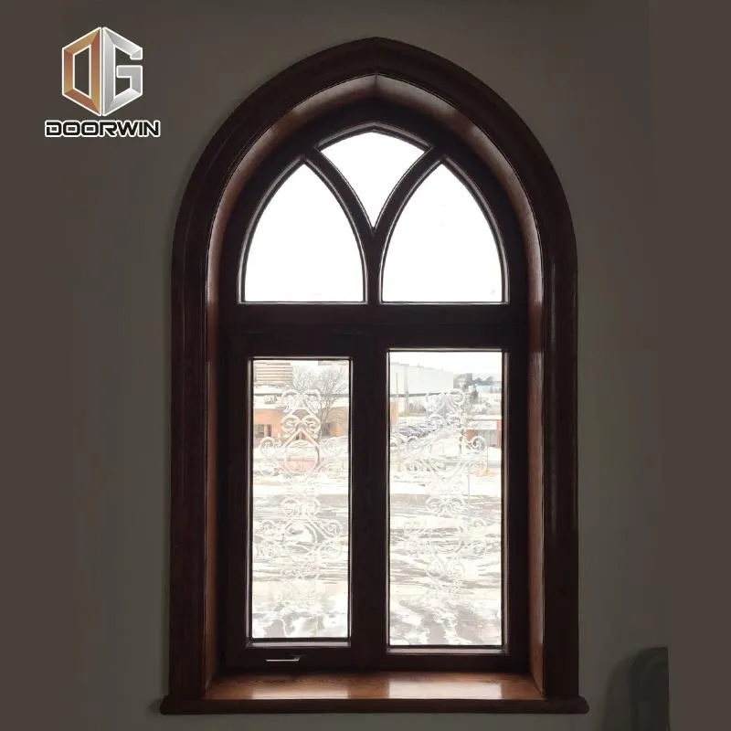 Doorwin 2021arched fixed transom windows with carved glass