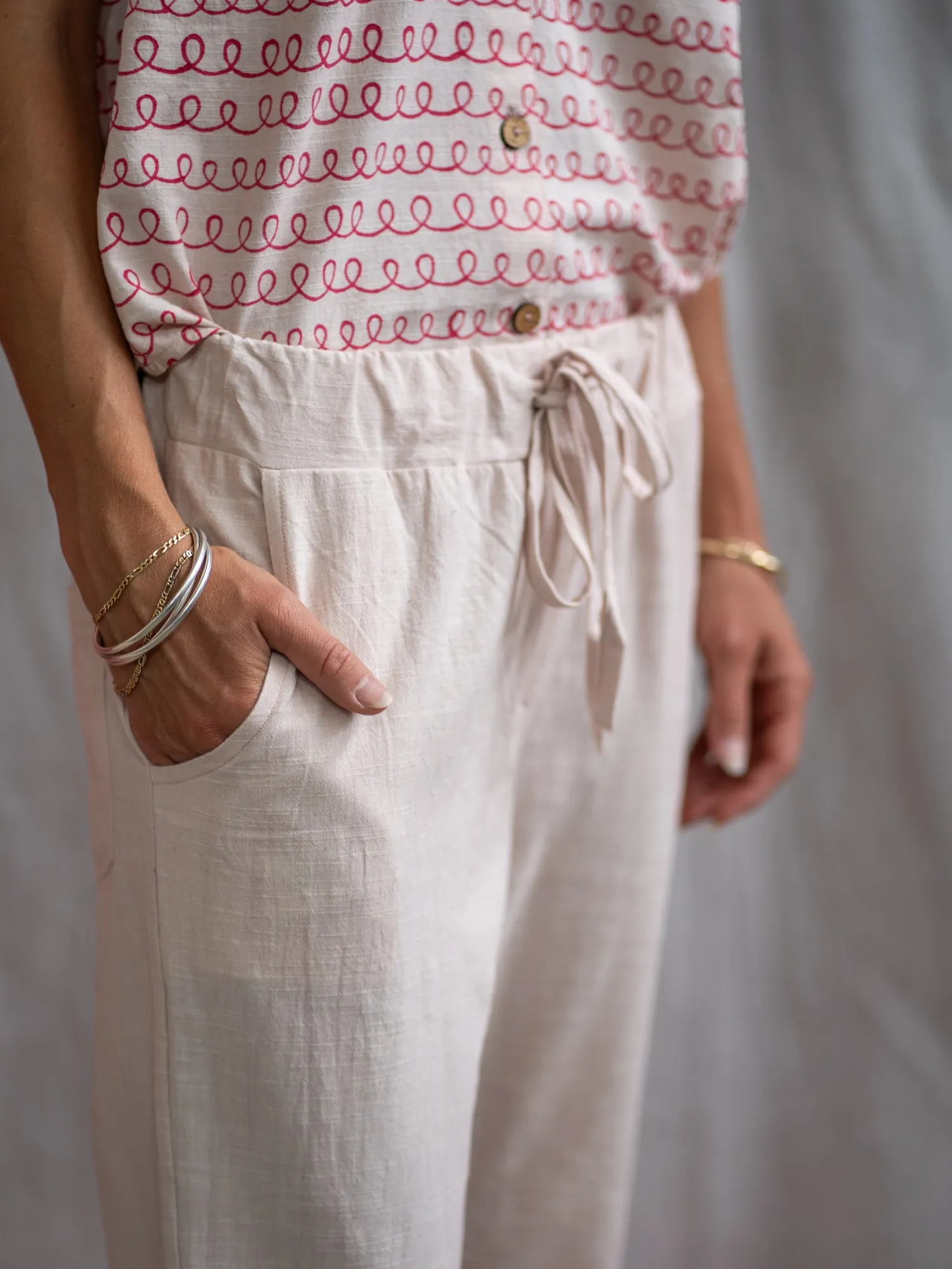 Drawstring Pants – Madder Pale Pink