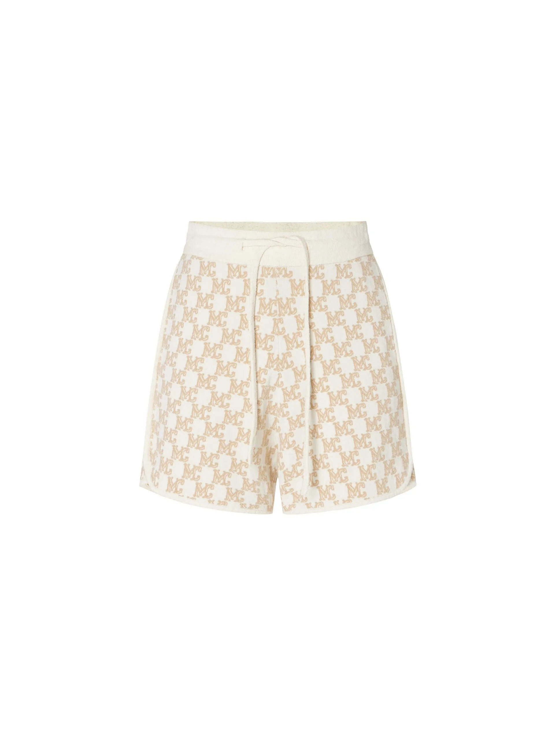 Drawstring Waist Monogram Shorts