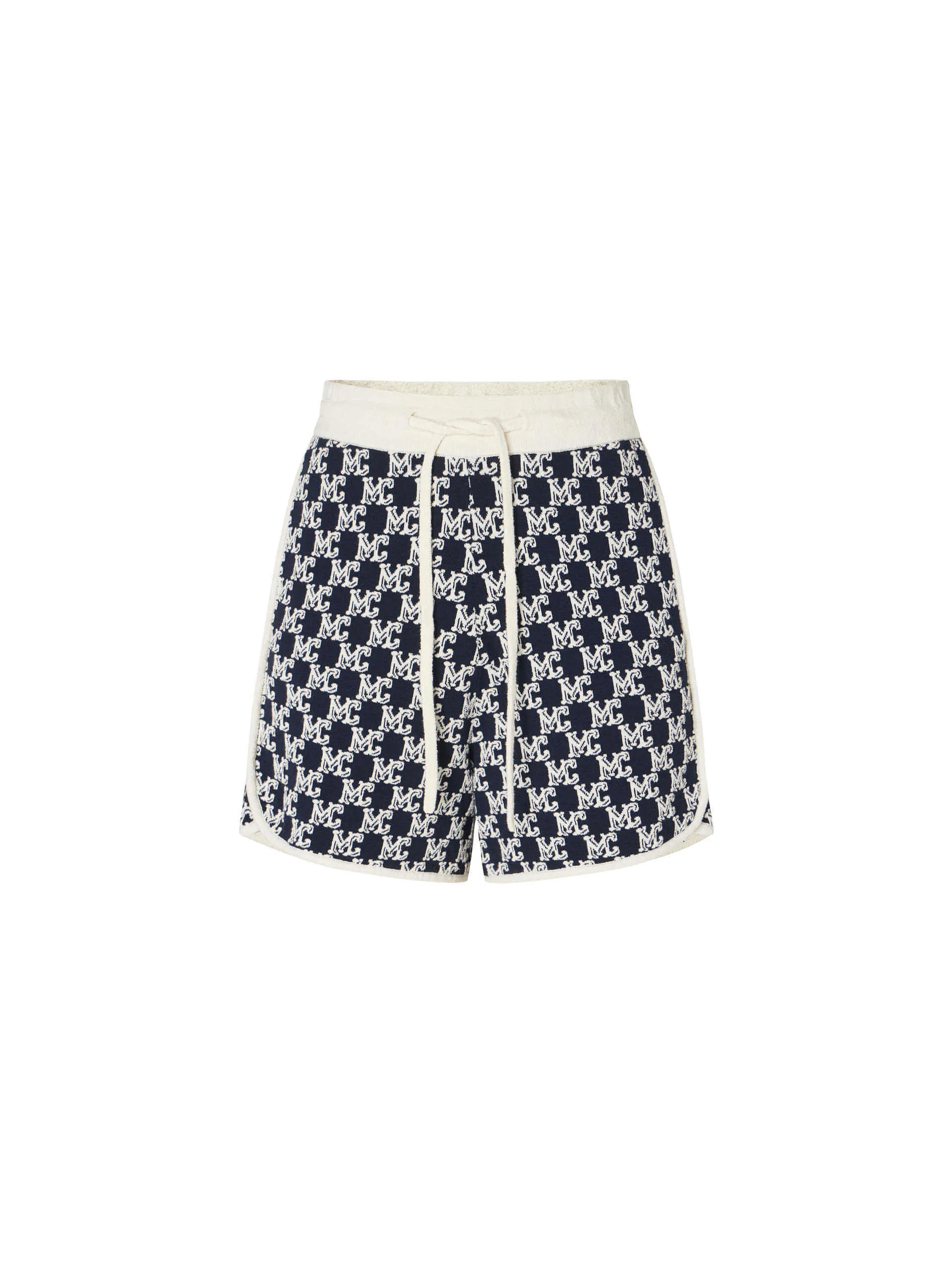 Drawstring Waist Monogram Shorts