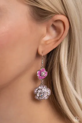 Earrings Intricate Impression - Pink E2345