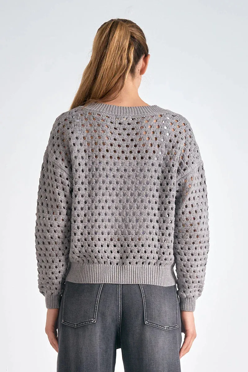 Elan Gray Aster Sweater Cardigan