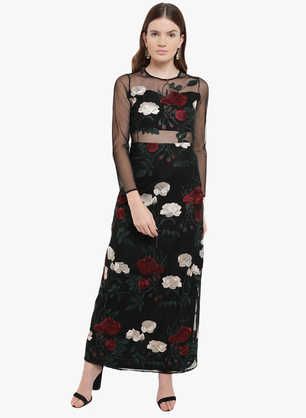 Eleni Embroidered Maxi Dress