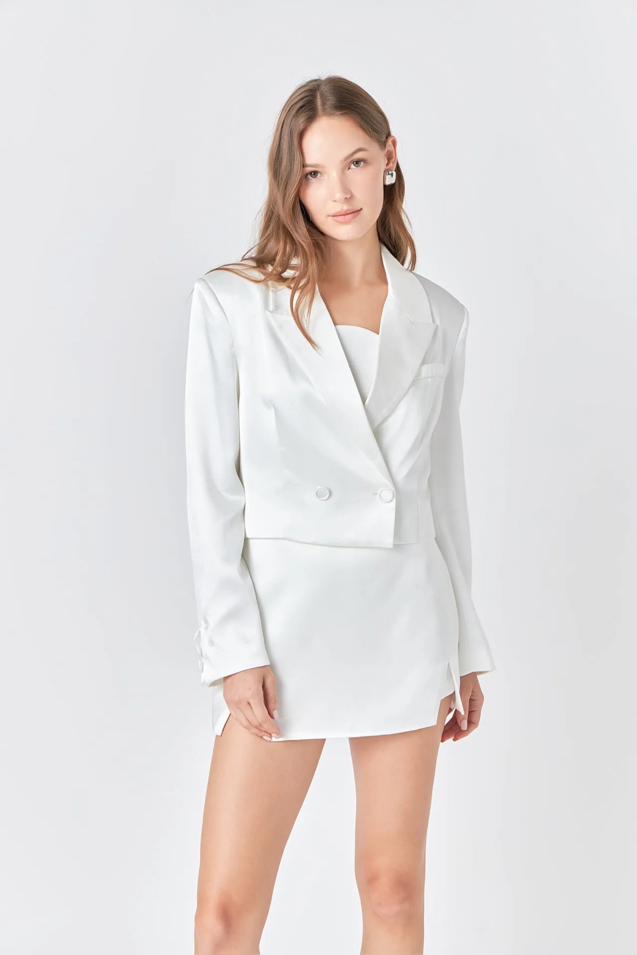 Endless Rose - Cropped Double Breast Blazer