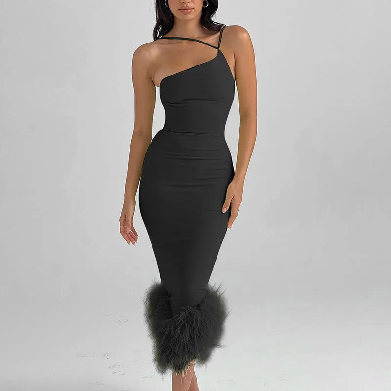 Evie Feather Bottom Dress - Culture Heaven Special