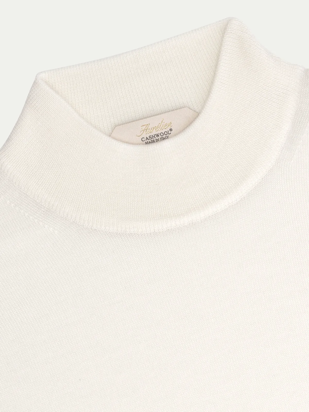 Extrafine Merino Mockneck Ivory