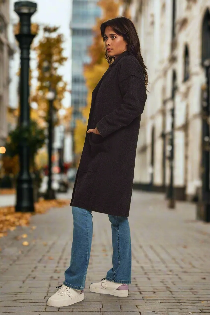 Fancy Unlined Loose Fit Coat