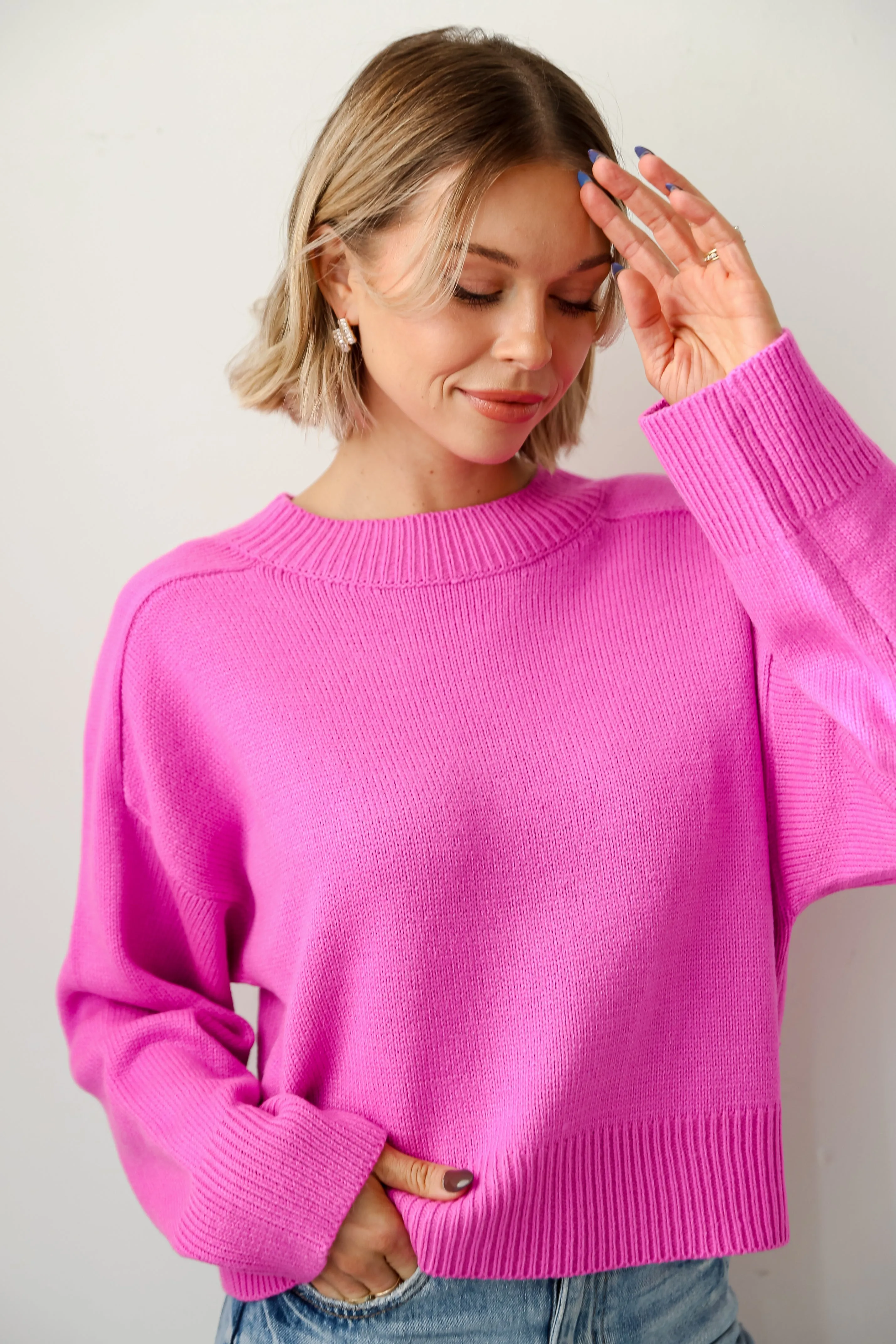 FINAL SALE - My Favorite Look Magenta Sweater