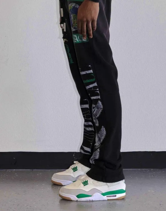 FIRST ROW MEN GLOBAL PEACE STACKED JOGGER