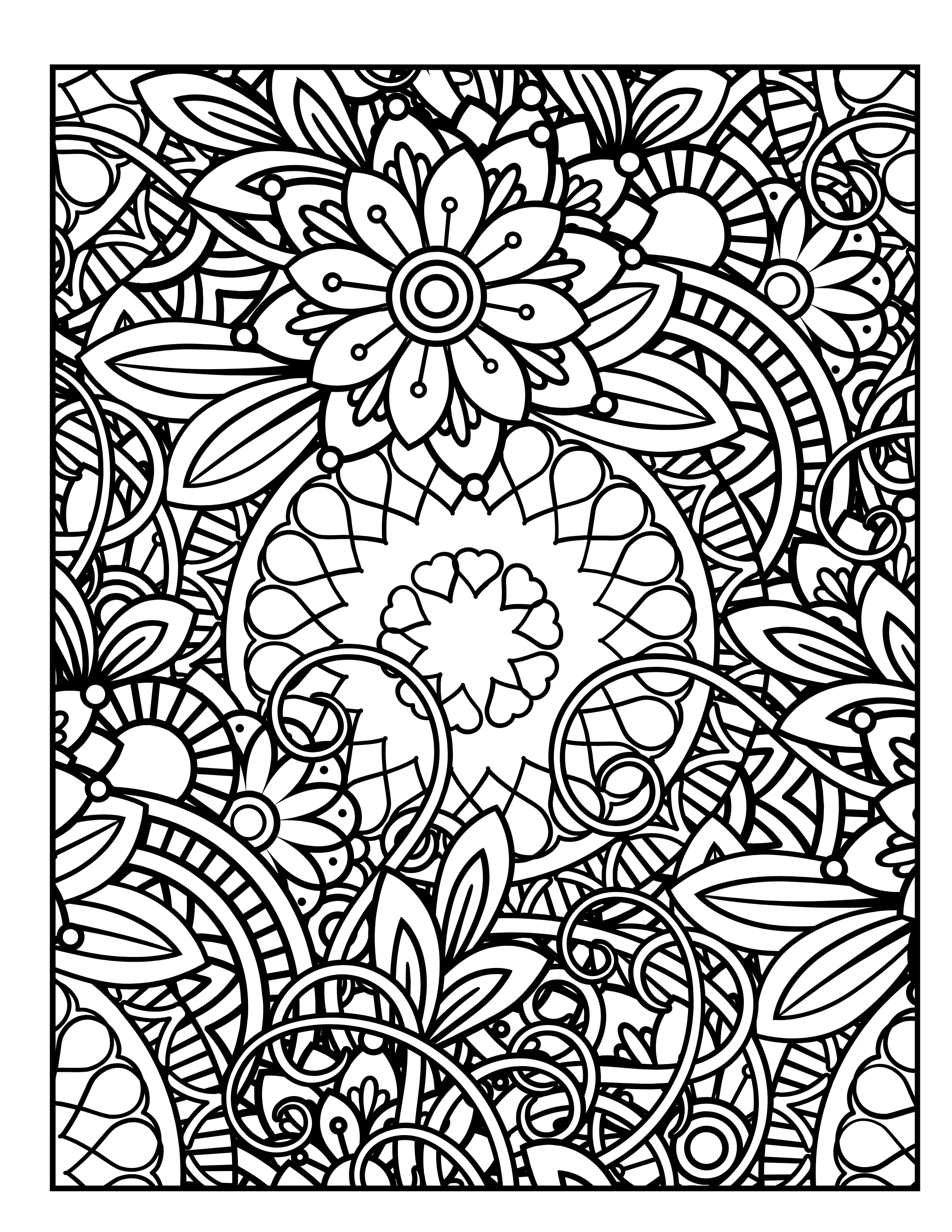 Flower Magic: Beautiful Digital Coloring Book PDF for All Ages