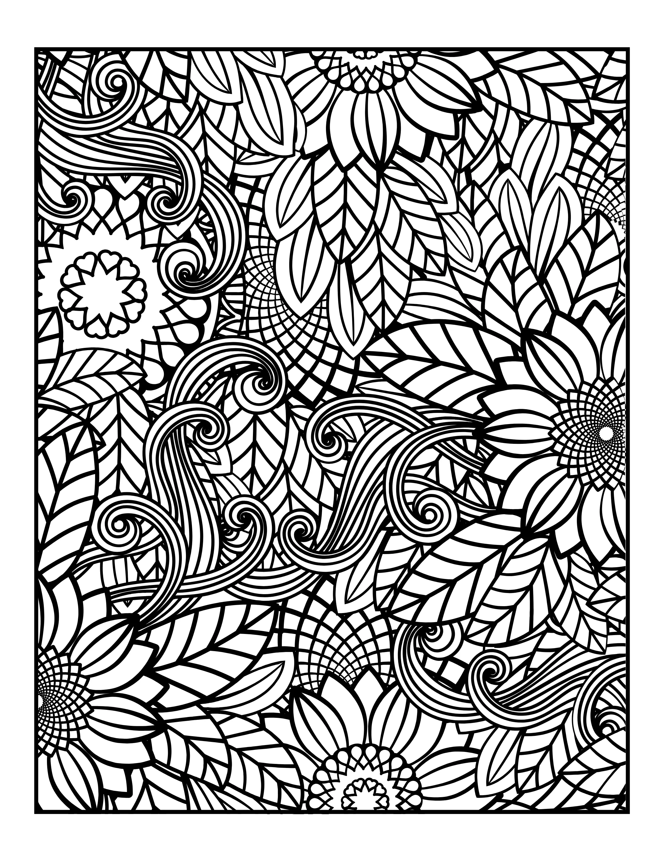 Flower Magic: Beautiful Digital Coloring Book PDF for All Ages