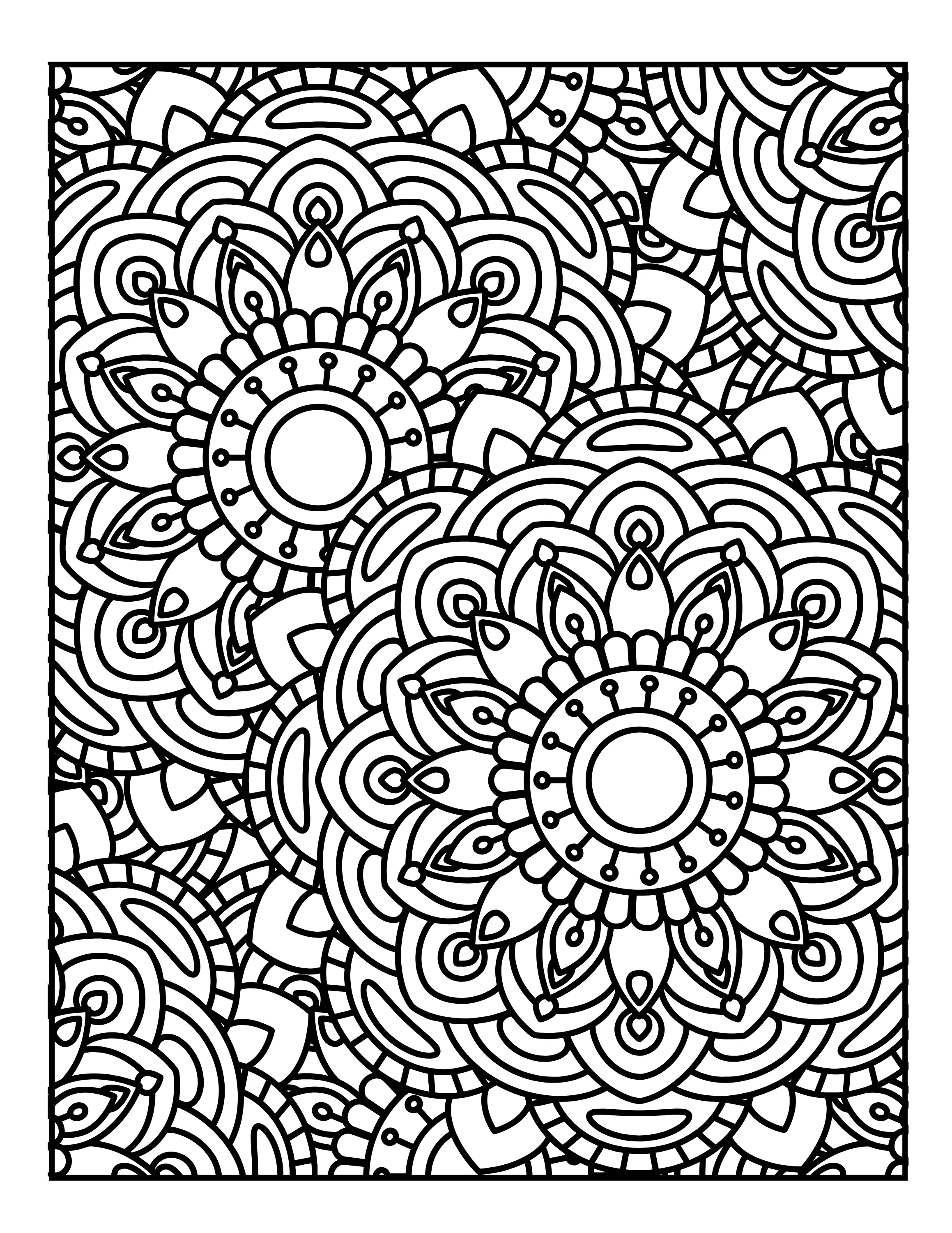 Flower Magic: Beautiful Digital Coloring Book PDF for All Ages