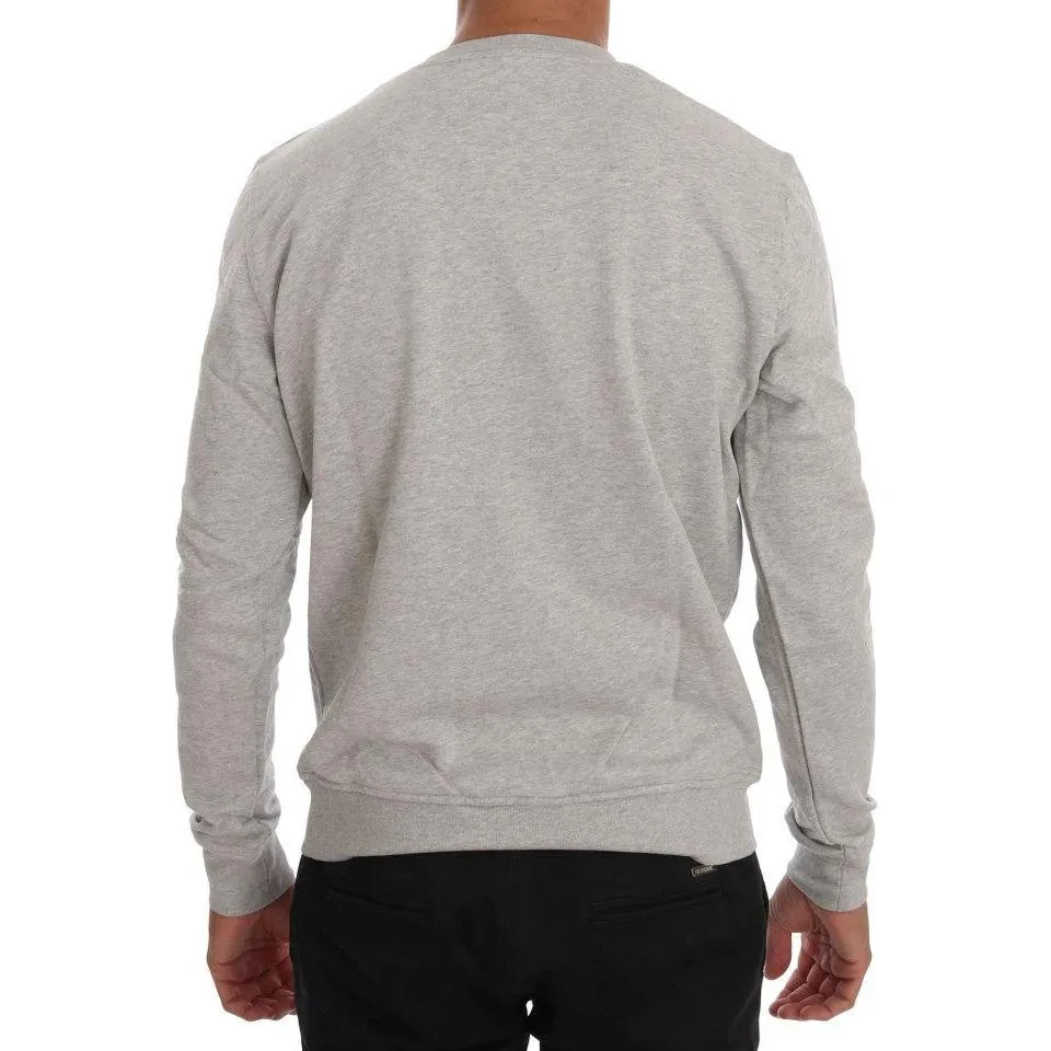 Frankie Morello Chic Morellosaurs Crewneck Cotton Sweater