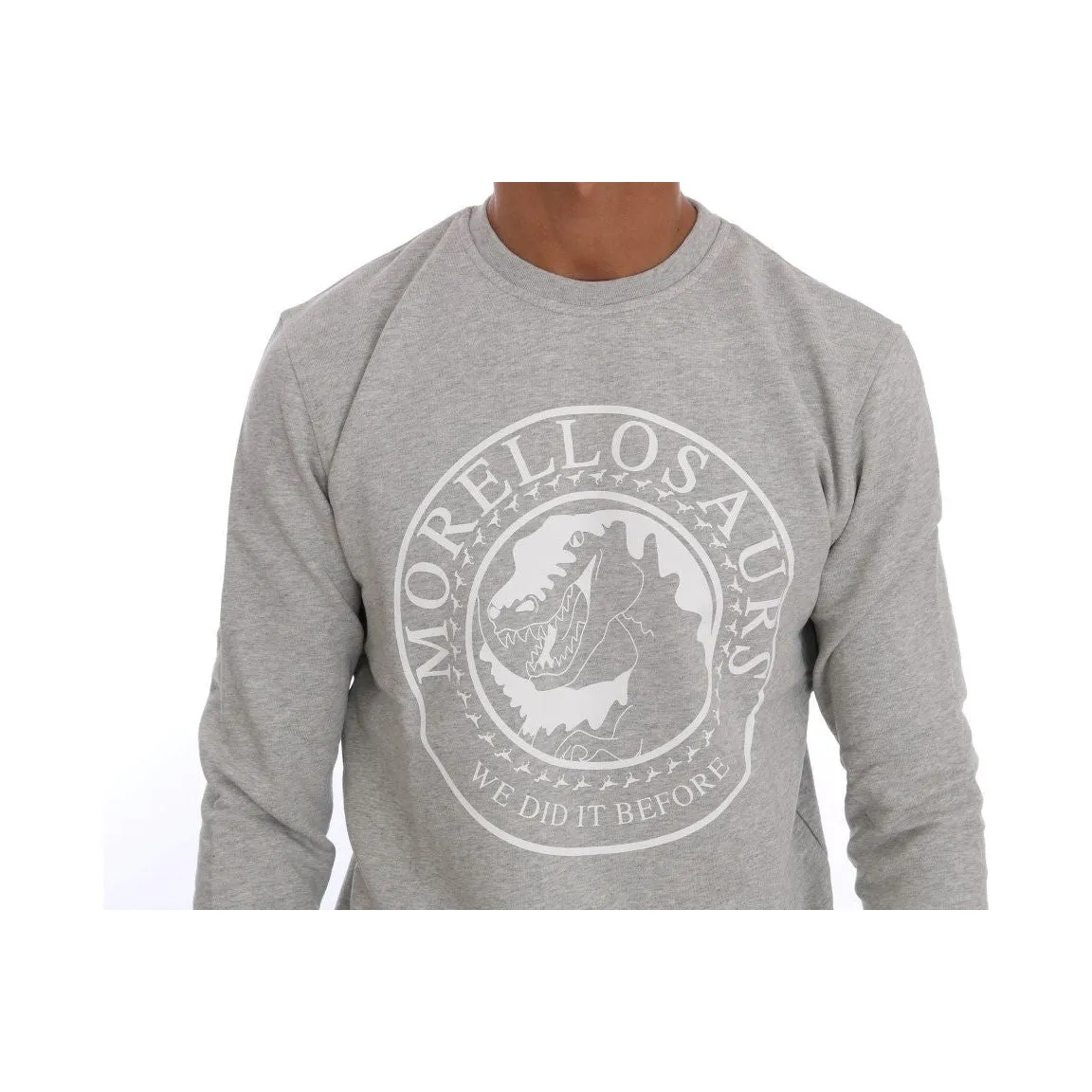 Frankie Morello Chic Morellosaurs Crewneck Cotton Sweater