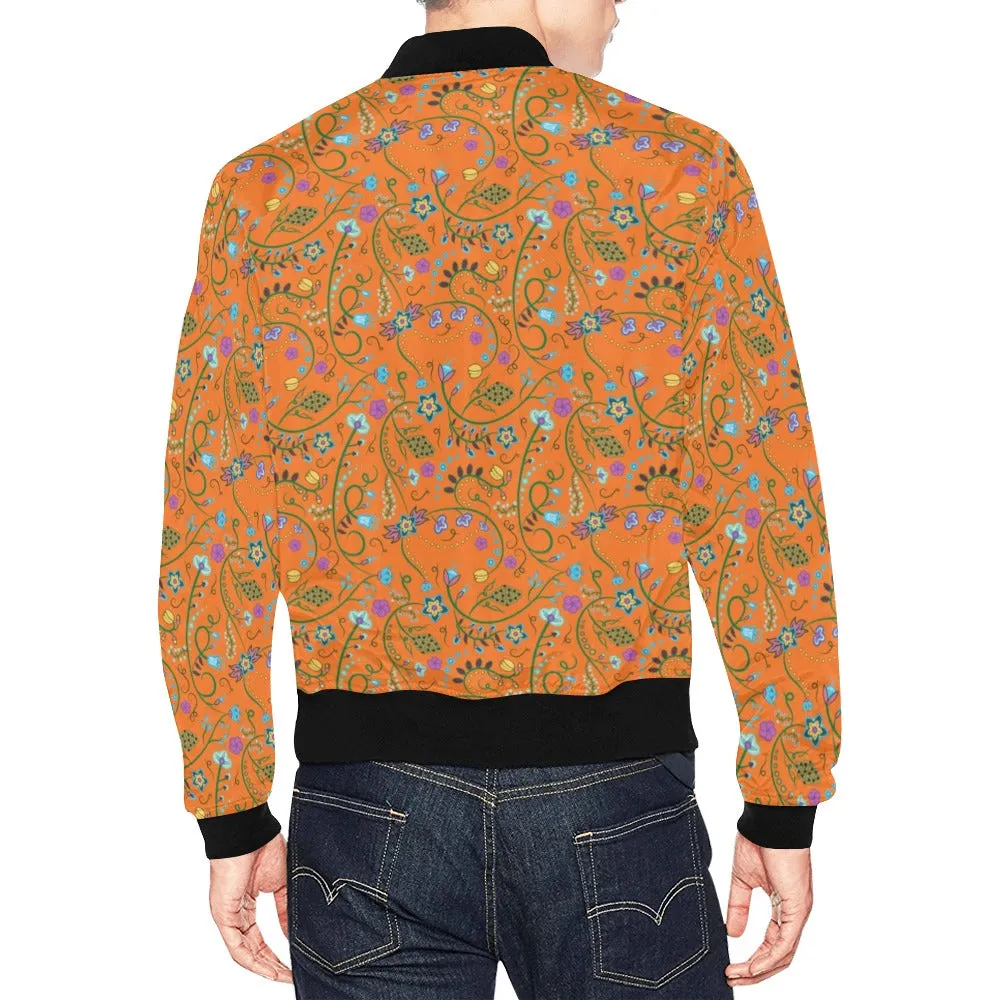 Fresh Fleur Carrot Bomber Jacket for Men