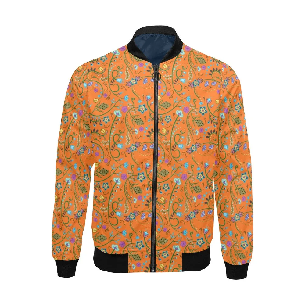 Fresh Fleur Carrot Bomber Jacket for Men