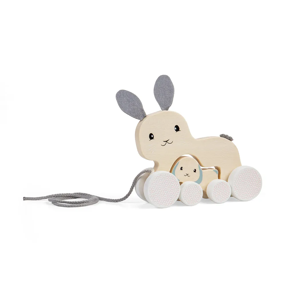 FSC® Certified Pull Along Bunny & Baby