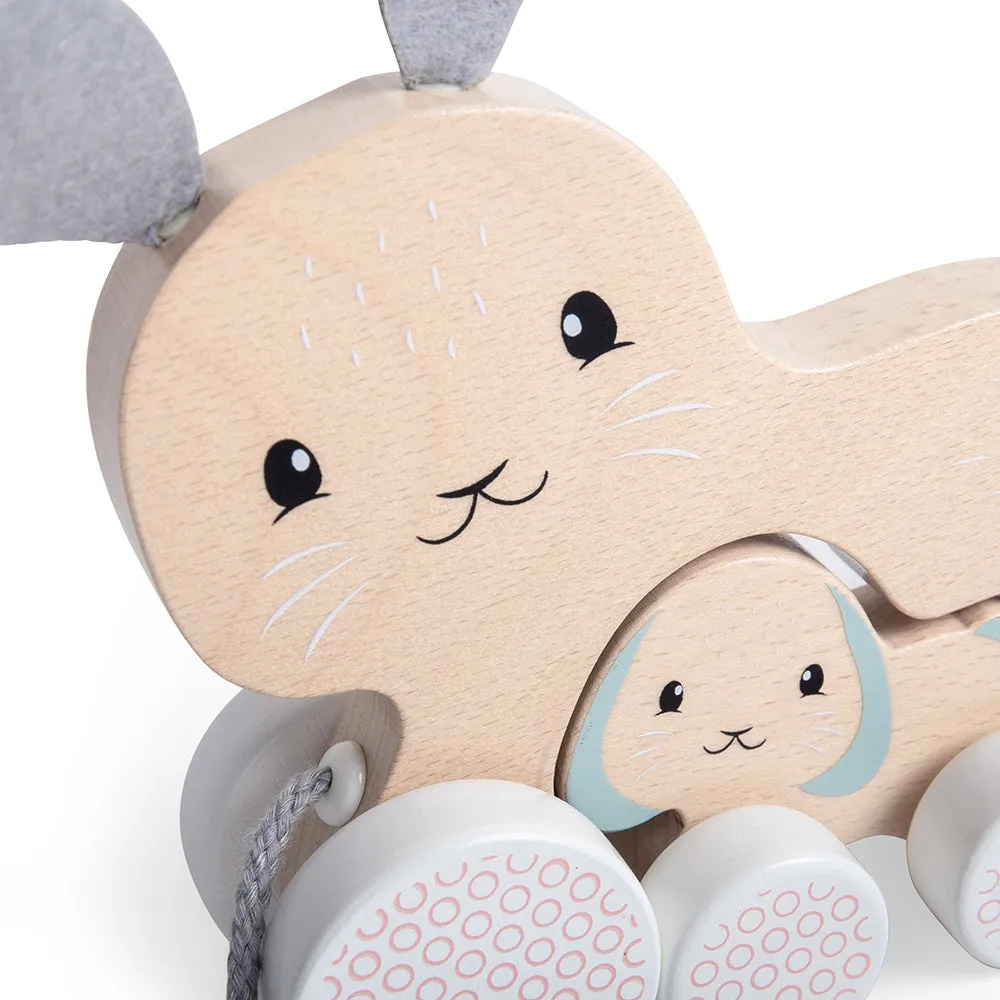 FSC® Certified Pull Along Bunny & Baby