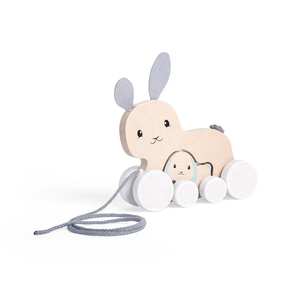 FSC® Certified Pull Along Bunny & Baby