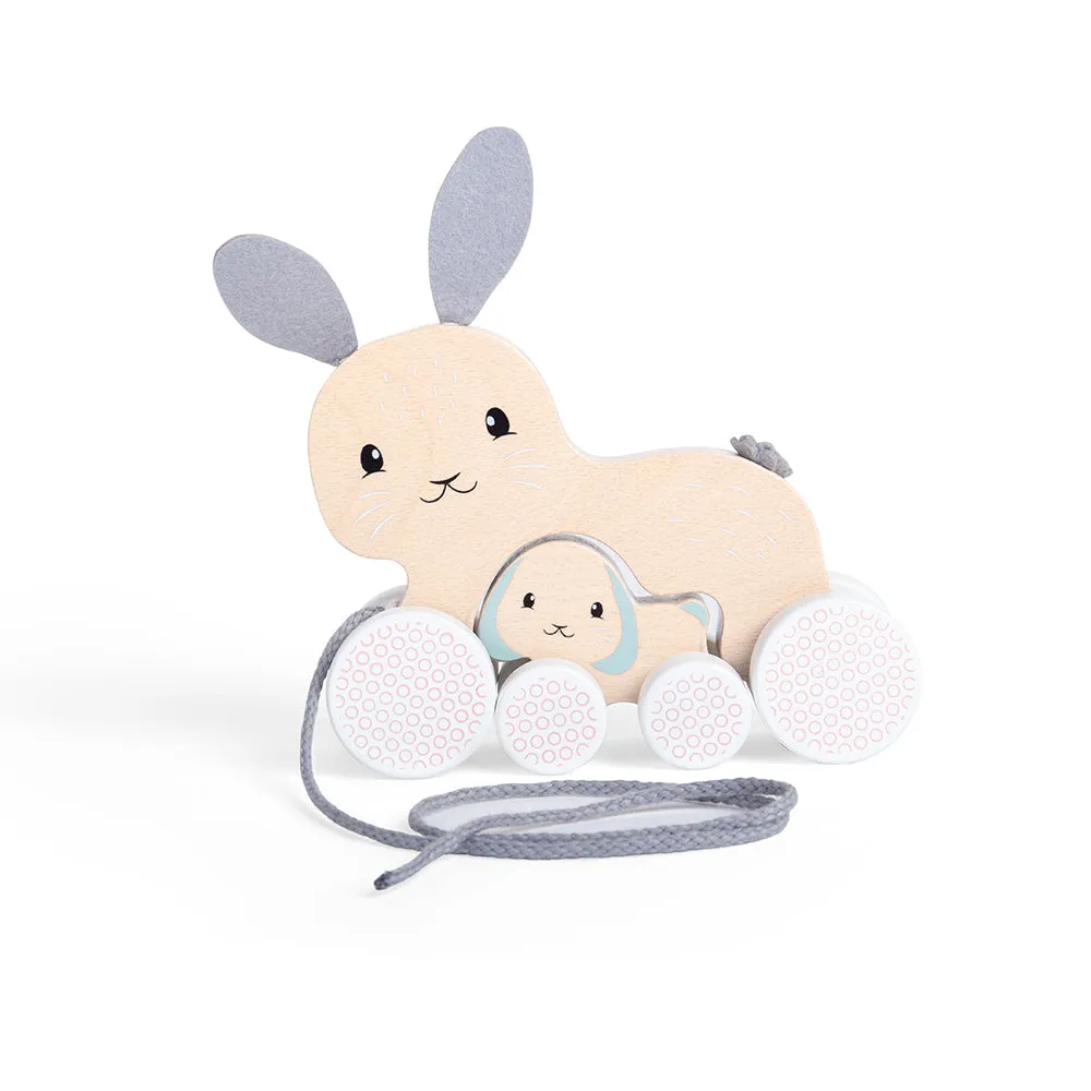 FSC® Certified Pull Along Bunny & Baby