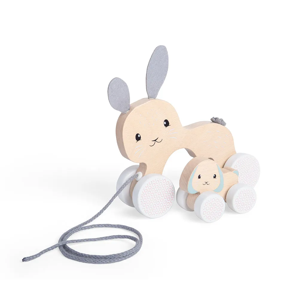 FSC® Certified Pull Along Bunny & Baby