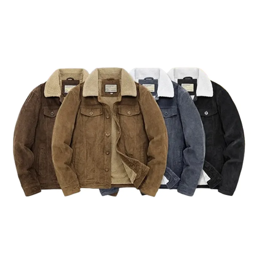 Funki Buys | Jackets | Men's Padded Corduroy Fleece Jacket