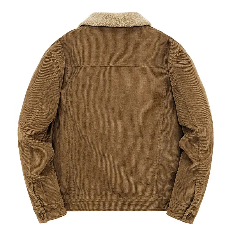 Funki Buys | Jackets | Men's Padded Corduroy Fleece Jacket